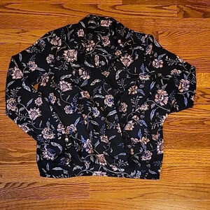 Floral Collared Top